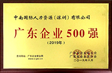 中南人才集团-广东企业500强